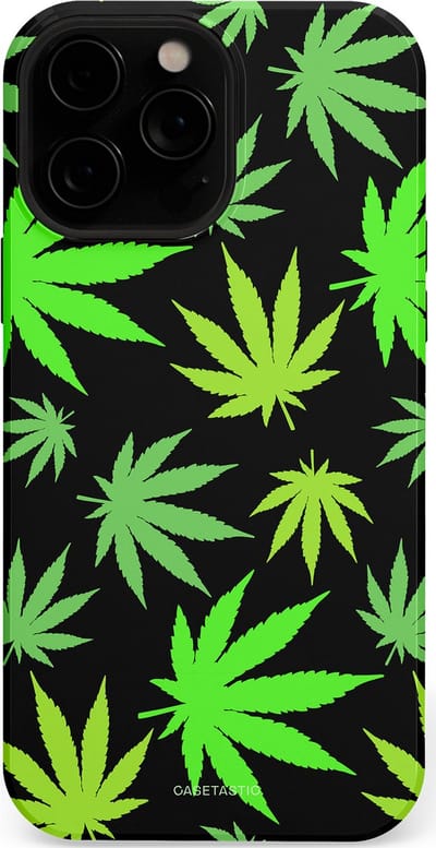 Casetastic Hoesje Geschikt voor Apple iPhone 13 Pro Magsafe - Stijlvolle Beschermende Duo-layer Case - Cannabis