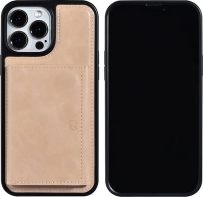 UNIQ Accessory Gouden Back Cover Telefoonhoesje voor Apple iPhone 13 Pro Max | Pu-materiaal | Beschermt Telefoon Perfect