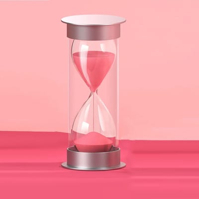 Zandloper Spelletjes - Keuken timer - Tijdmanagement - Kind Veilig - 10 minuten - Watermeloen Rood