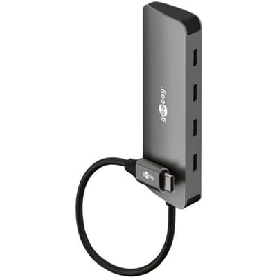 Goobay USB hub (USB-C) | 4x USB-C | USB3.1 10 Gbps | aluminium | 0,10 meter