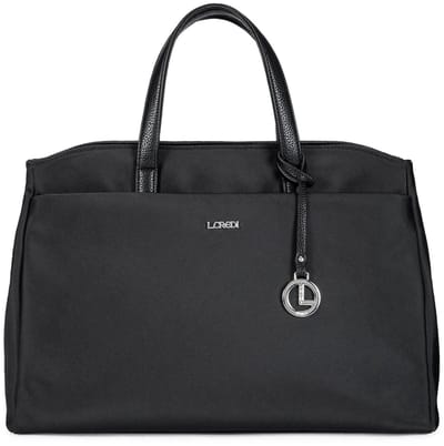 L.CREDI business tas schoudertas met laptopvak Sohana Business Bag Black zwart