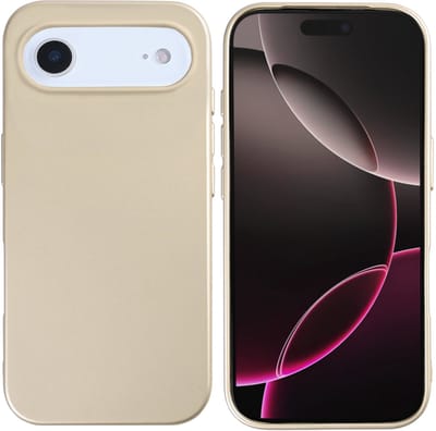 Rixus Soft TPU Phone Case With MagSafe For iPhone 17 Air Gold