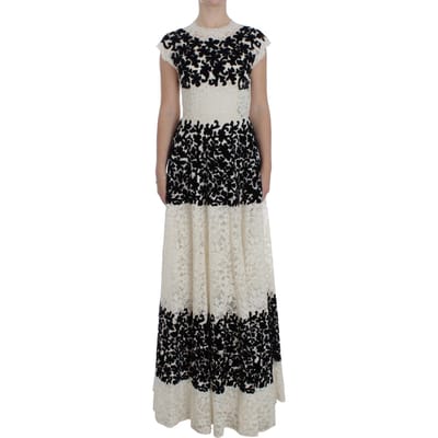 Bloemenkant Maxi-jurk