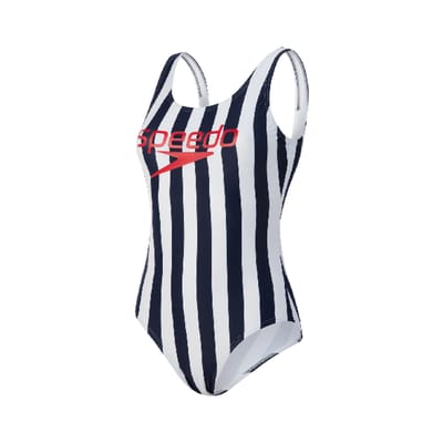 Speedo Ice Cream U-Back Navy/Wit Dames Zwempak