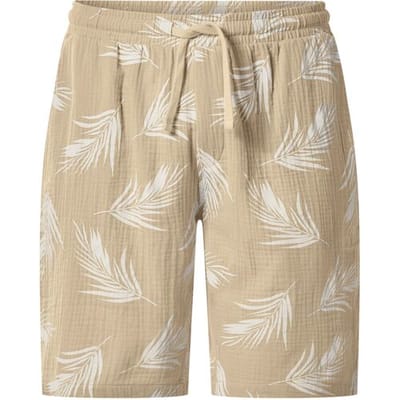 ESMARA MEN Mousseline heren shorts (Beige/print, S)