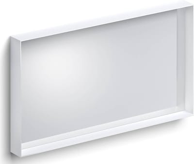 Clou Look at Me spiegel, 90cm, met omlijsting, mat wit