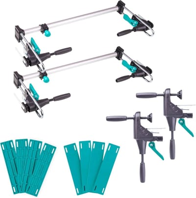 Deurkozijn Montageset - Deur Installatie Hulp - Deuren Plaatsen - Complete 12-delige Set - Universeel 60-100cm - Zilver