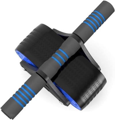 Buikspierwiel - Core Trainer - Krachtige Core Training - Automatische Rebound - 37 cm - Blauw