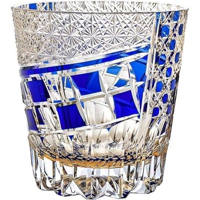 Japanse Retro Stijl Drakenogen Edo Kiriko Beker Handgegraveerd Kristallen Wijnglas High-End Cadeaus Whisky Likeurglas Brandy Snifter 320ml