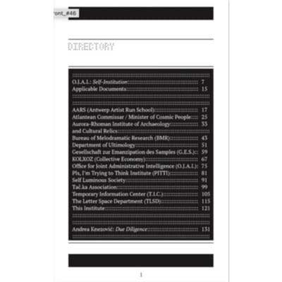 Self-Institution/ Terminology Audit - The Office For Joint Administrat