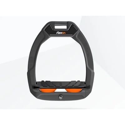 Veiligheidsiepen voor paardrijden Ingelijst Grip Antraciet/ZWart/Oranje Flex-On Safe-On