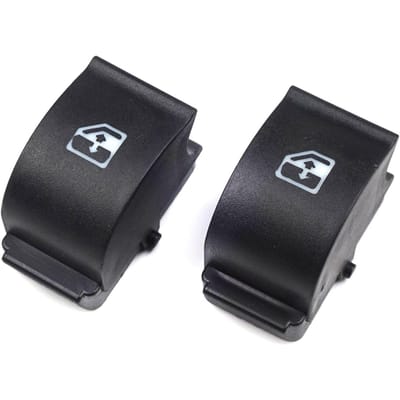 BDP134-1 2 Pièces Bouton de Commande de Vitre de Porte Avant Cache Bouton de Réparation pour Fiat Doblo Ducato Fiorino Linea Qubo Citroen Relay Jumper Nemo Peugeot Bipper Boxer