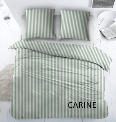 Sleepnight Dekbedovertrek Katoen Carine Green - 240 x 200/220 cm + 2 kussenslopen - [Groen]