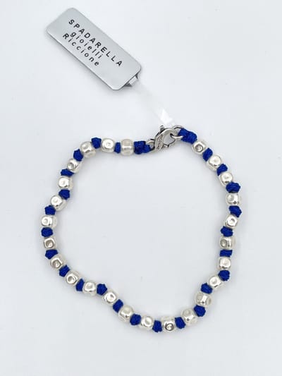 Spadarella Gioielli - SPBR03- Armband - 925 Zilver - 5mm - King blue 1078 - 19 Cm