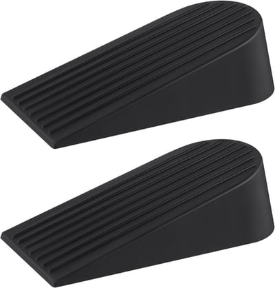 Antislip Deurstopper Set van 2 - Stevige Rubberen Deurkegel voor Alle Vloertypes