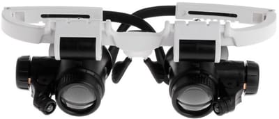 Dailygoody - LED Licht Vergrootglas - Handsfree Vergroting - Heldere Kleur - Ideaal voor Hobby's - Perfect voor Lezen en Sieraden