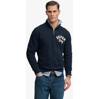 Ronde hals zip sweatshirt Superdry Vintage Athletic