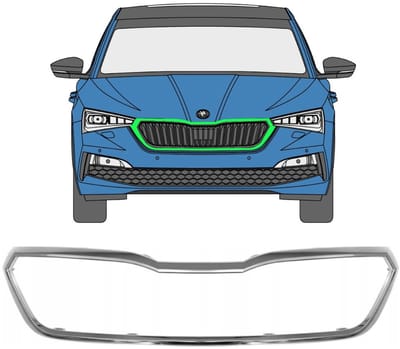 Frame van de grille voor Skoda Scala 2019-