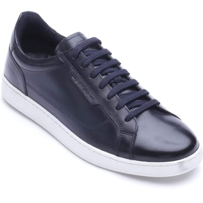 Base London Zammo Leren Heren Sneakers NAVY