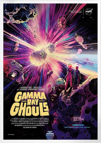 Gamma Ray Ghouls | Space, Astronomie & Ruimtevaart Poster | A3: 30x40 cm
