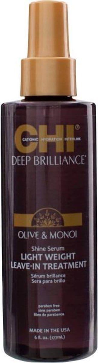 Chi -  Deep Brilliance Olive & Monoi Shine Serum Leave-in Treatment 177ml