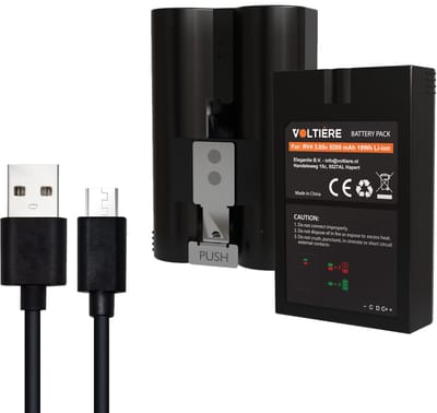Voltière Batterij geschikt voor Ring 5200 mAh - Geschikt voor Ring 2/3/3+/4, Stick-up & Spotlight-batterijen