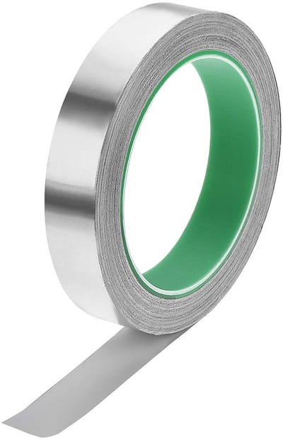Aluminium Folie Tape Hoog Temperatuur Zilver Duct Tape - 18mm Breed, 20m Lang voor Isolatie en Afdichting