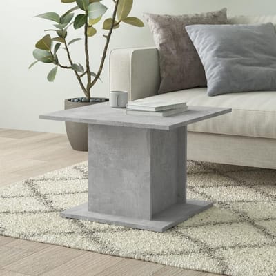 Salontafel - Bijzettafel - Woonkamer Inrichten - Modern Design - 55x55x40 cm - Betongrijs
