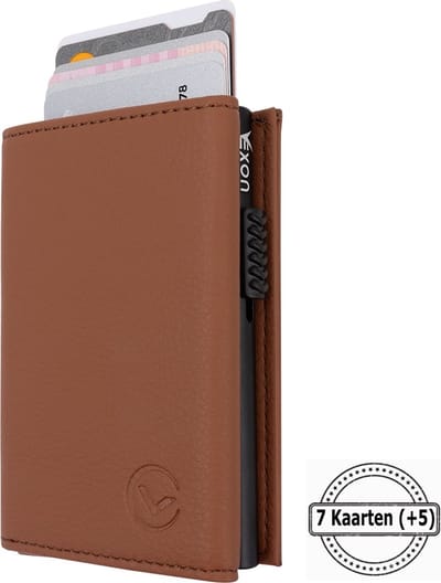 VEXON Luxe Paspoorthouder Echt Kalfsleer - Premium Paspoort Hoesje - Reisportemonnee voor Paspoort, Boardingpass, Creditcards - Card Holder - Travel - Paspoorthouder - Paspoorthoes - Travel Wallet - Paspoorthoezen - Reisdocumenten Organizer - Zwart