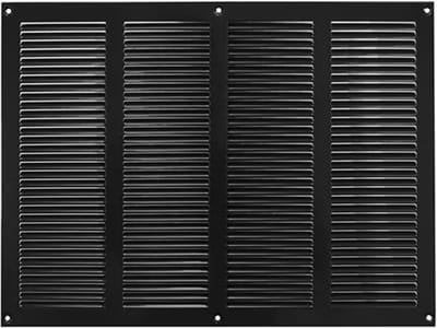 Metalen rooster 400x300mm zwart - MR4030M - RAL9005