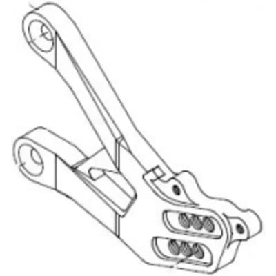 Platine rechts van teruggeschoven bediening Lightech Yamaha YZF-R1