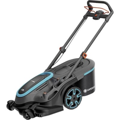GARDENA PowerMax Duo 46/36V P4A Ready-To-Use-Set Accu-grasmaaier Accu Incl. 2 accus, Incl. oplader, Met graskam, Instelbare maaihoogte 18 V