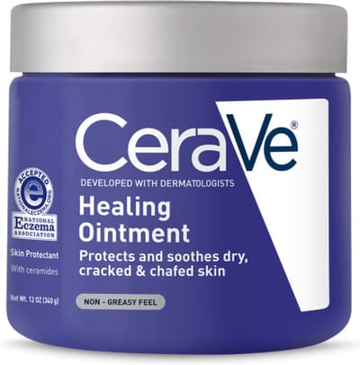 CeraVe Healing Zalf - Hydraterende Huidbeschermer voor de Droge Huid met Hyaluronzuur - geurvrij - 340g