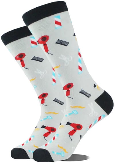 ZOETTT Kapper sokken - Sokken - Leuke sokken - Barbier - Kapper cadeau - Cadeau - Cadeau voor mannen - Cadeau voor vrouwen - Verjaardag cadeau - Sokken met beroep
