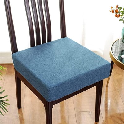 Vierkant Zitkussen - Traagschuim Kussen - Comfortabel Zitten - Afneembare Hoes - 40x40x10cm - Blauw