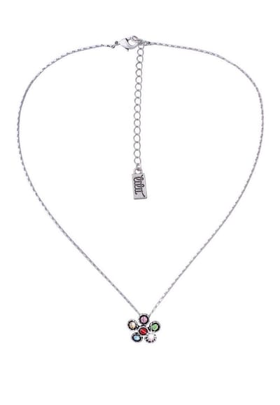 Behave - Ketting met bloemvormig hangertje - 41,5 cm