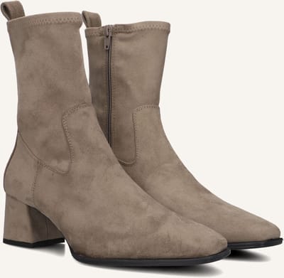 Unisa Langley Enkellaarsjes - Enkelboots met rits - Dames - Taupe - Maat 37