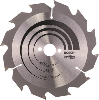 Bosch RUNDSAVKL OPTILINE Ø160X1.8X20/16MM 12T