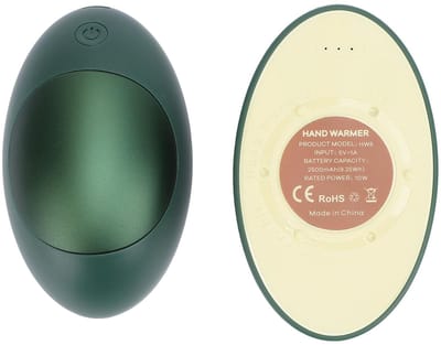 Dailygoods - Elektrische Handwarmer - Oplaadbare Power Bank - 3 Niveaus Verwarming - Avocado Vorm - Ideaal voor Winter - Comfortabel en Handig - Gesch...
