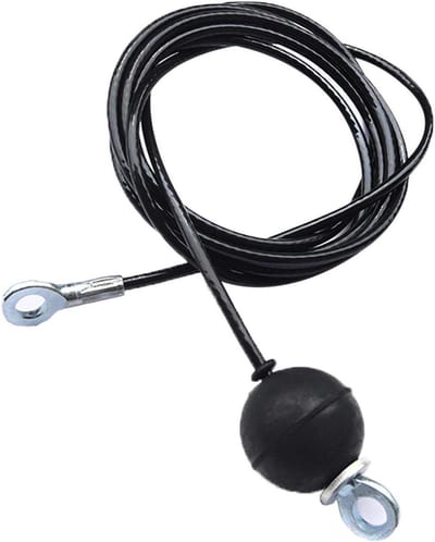Fitness Katrol Kabel - Kracht Kabel - Thuis Krachttraining - Verstelbare Lengte - 2.5 m - Zwart