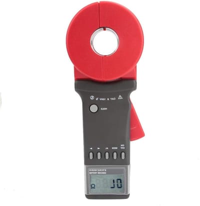 Handheld Aardweerstand Tester met LCD Scherm, Gegevensopslag en Aluminium Opbergdoos voor Elektrische Continuïteit