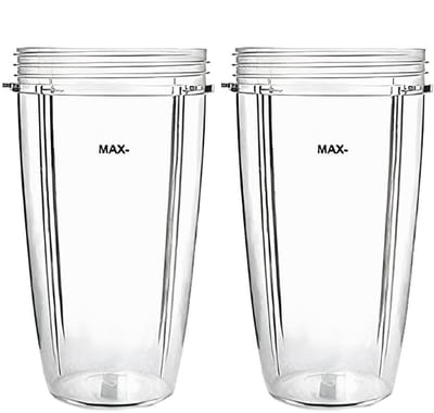 GELLDG 2 vervangende sapcentrifugebekers - Sapcentrifuge-accessoires - Kunststof - Vervangende sapcentrifugebeker van 946 ml - Geschikt voor NutriBullet 900W/600W elektrische blenders