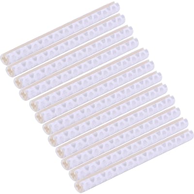 12 Pièces Bande Réflectrice pour Rayons de Roue de Vélo Tube Réflecteur pour Rayons de Vélo de Montagne Blanc blanc