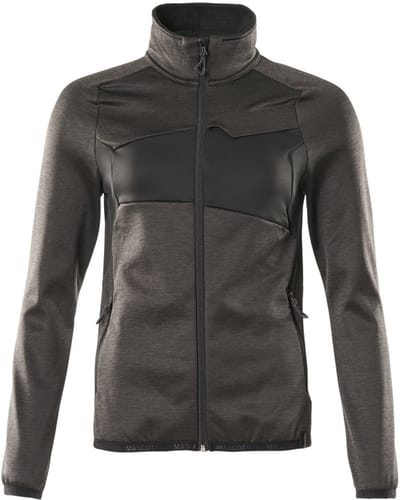 Mascot Accelerate Fleecetrui met rits 18153-316 - donkerantraciet/zwart - 2XL