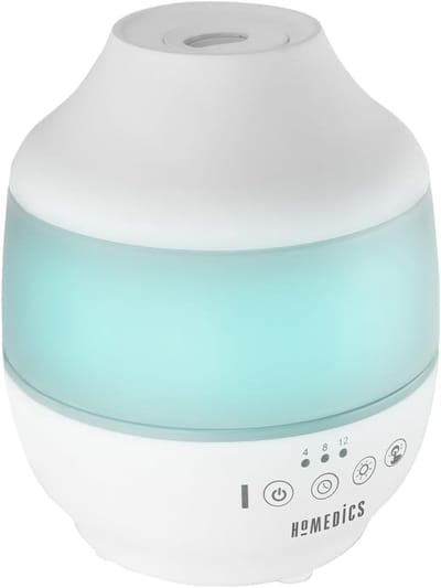 Luchtbevochtiger Ultrasoon - Vernevelaar Koele Mist - Comfortabele Lucht - Fluisterstil Bedienen - 2 Liter Tank - Wit