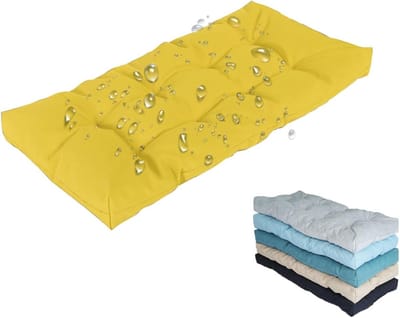 Tuinbankkussen Outdoor Waterdichte 2/3 Zitplaatsen Bankzitkussen Met Anti-Slip Bottom 8cm Dikke Patio Swing Kussen Meubelen Ramen Rechthoekige Zitkussen(Color11,120x60x8cm)