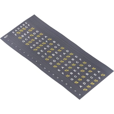 Gitaar Fretboard Notenkaart Decals Stickers Akoestische Elektrische Gitaar Akkoorden Schalen gray