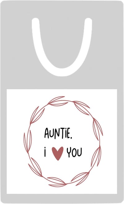 Hacebo® - auntie I love you metalen boekenlegger- Tante - de liefste tante - verjaardagscadeau - verjaardag - cadeau - cadeautje voor tante - tante artikelen - kado - geschenk - gift Bladwijzer boekenleggers - 7.6 cm x 5cm