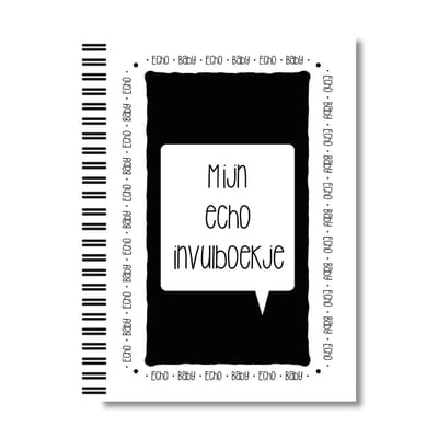 Mijn echoboekje | Invulboek | Lettertijd | A5 - Formaat