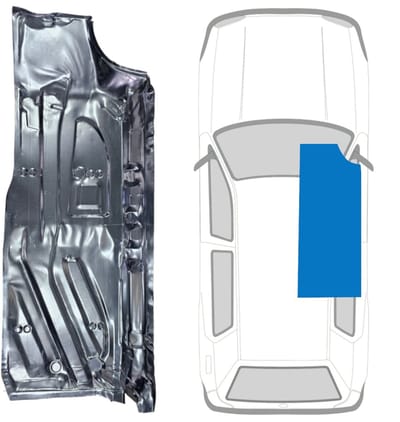 Reparatiepaneel vloer voor Volkswagen Golf 3 1991-1998 / Rechts
